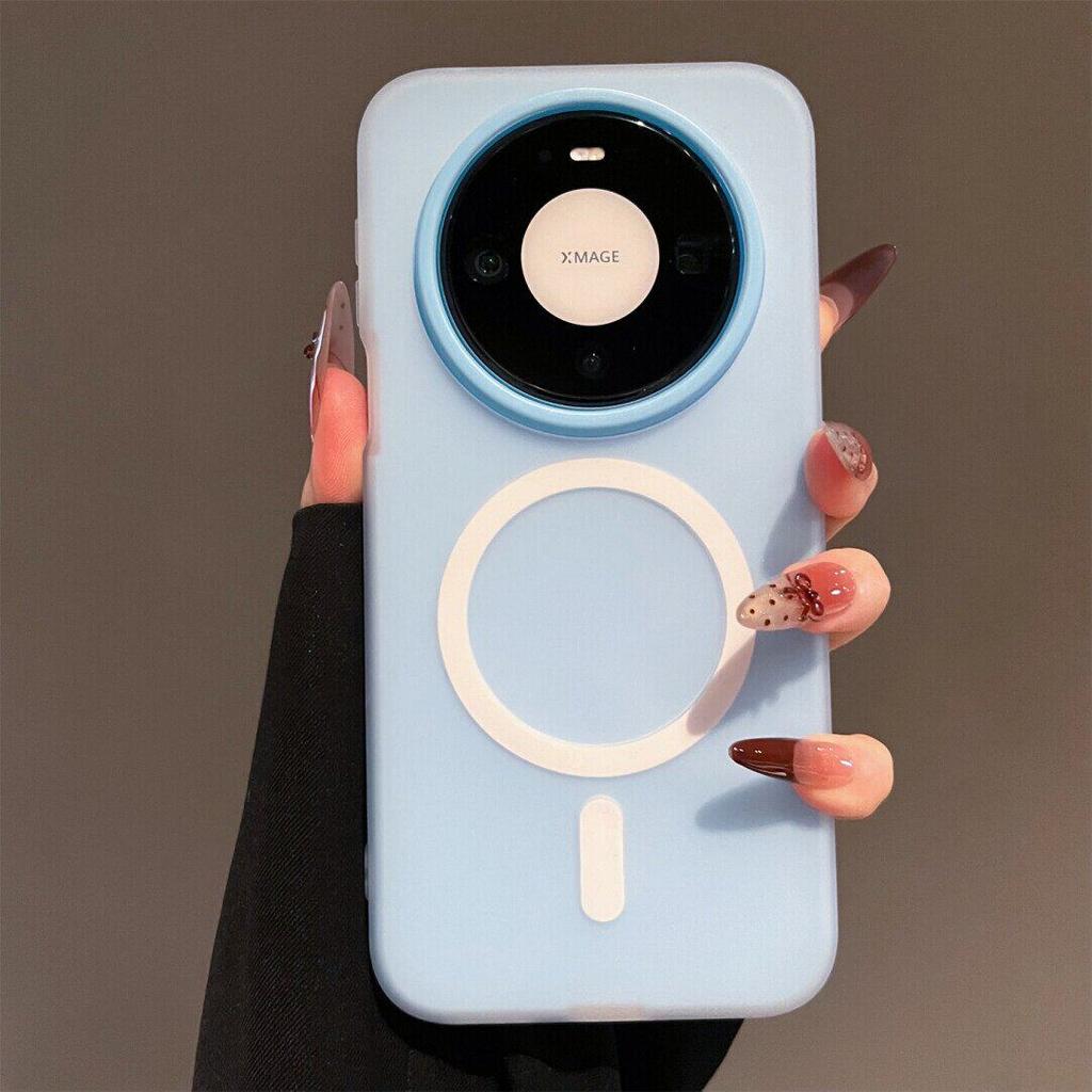 For Magsafe Magnetic For Huawei Mate 80 Pro Max Case Matte Half Clear Shockproof Candy Phone Cover For Huawei Mate 80 Pro Shell