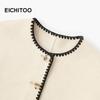 EICHITOO Women's Chic Wool-Blend Short Coat with Scarf