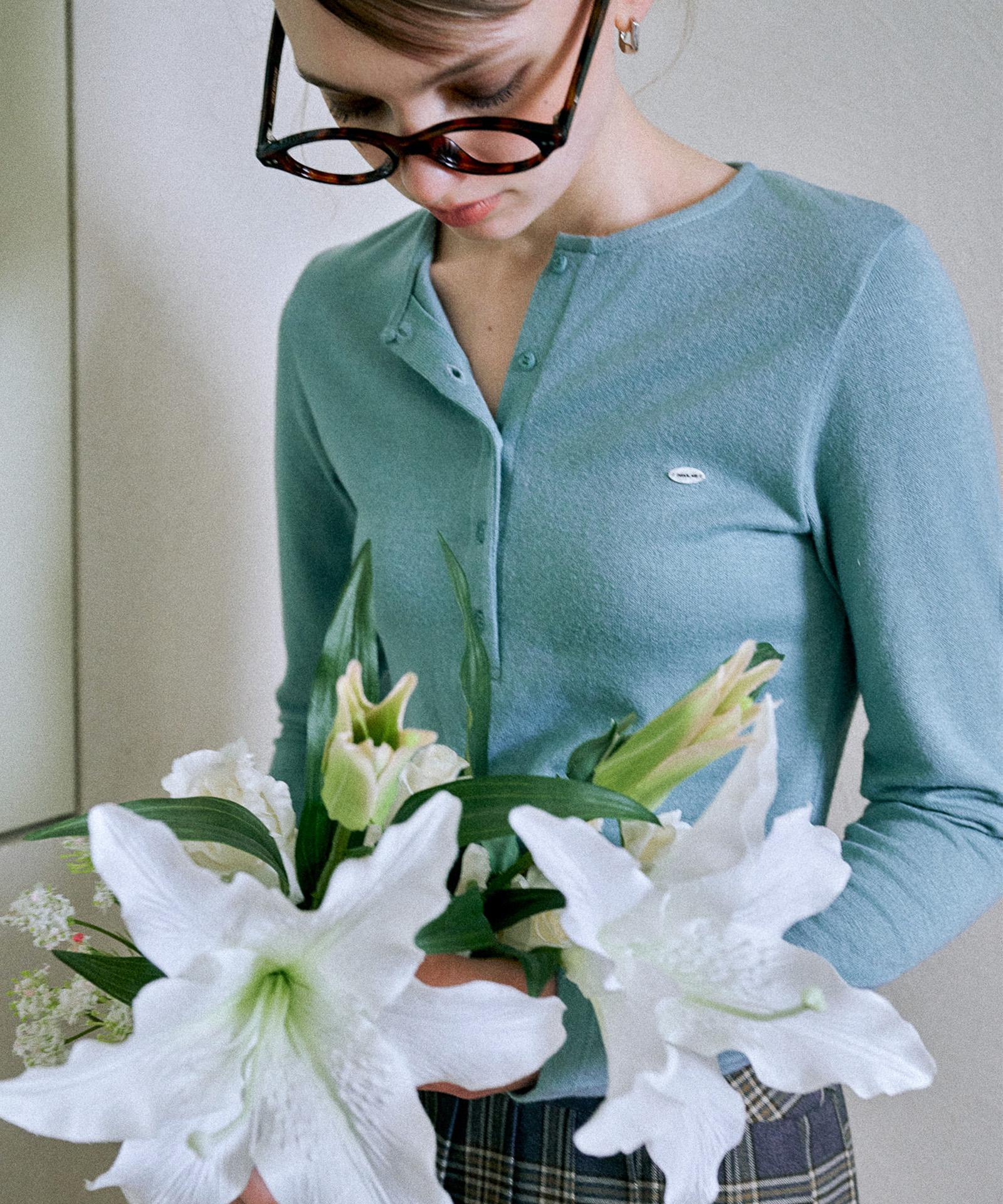 Dear Me Basic Henry T-Shirt [Mint] M