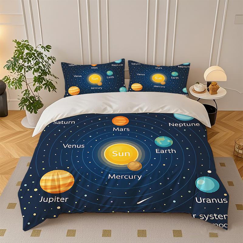 

Quilt Cover Three-Piece Quilt Cover Set 140cm * 200cm - cover + and 1 piece