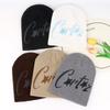 Autumn and Winter Men's and Women's Y Concave Warm New Hat Cold Hat Letter American Style Niche Street K Spray Paint Hat Knitting
