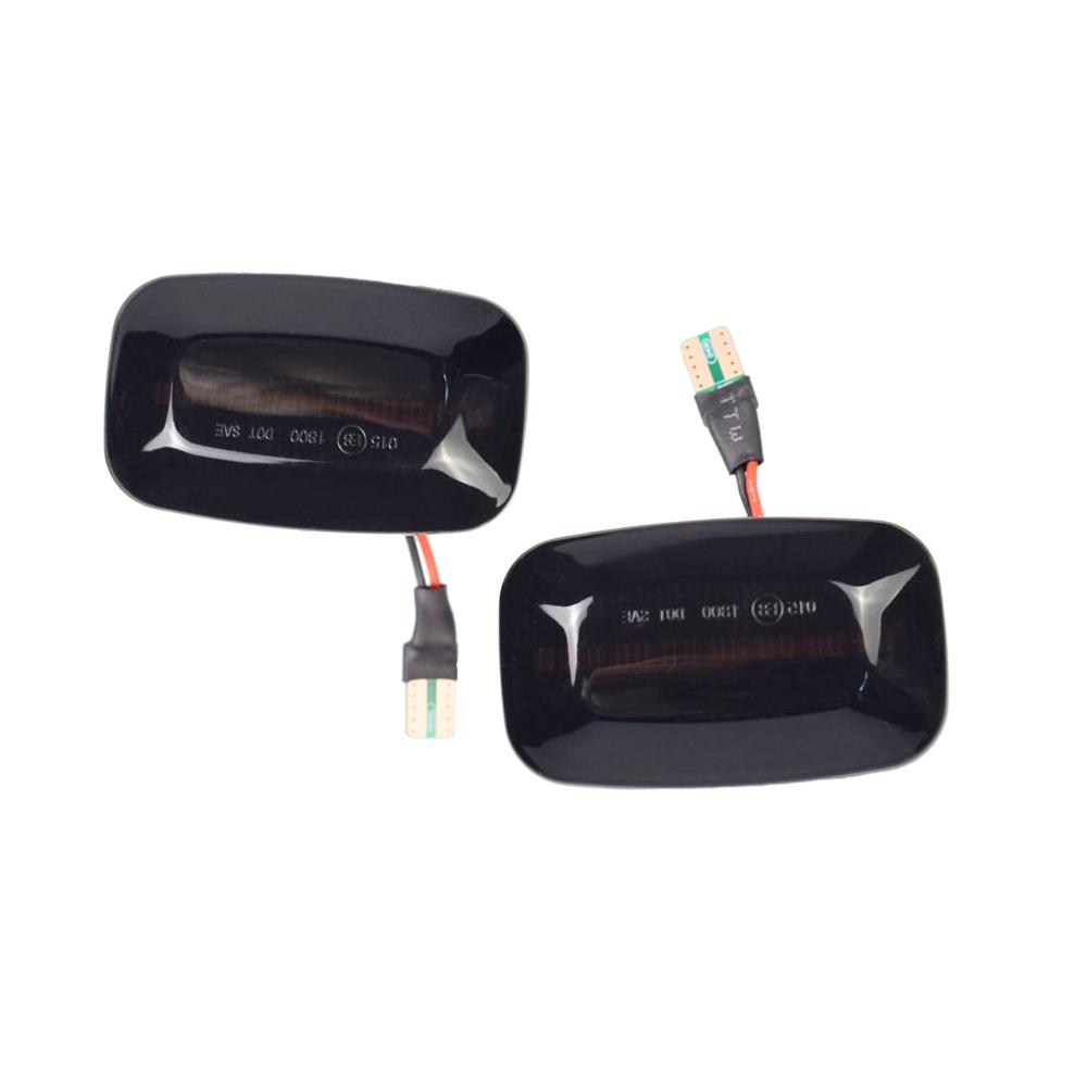 2Pcs For Toyota Landcruiser 70 80 100 Series Dynamic LED Side Marker Fender Lights Flowing Turn Signal Light Side Repeater