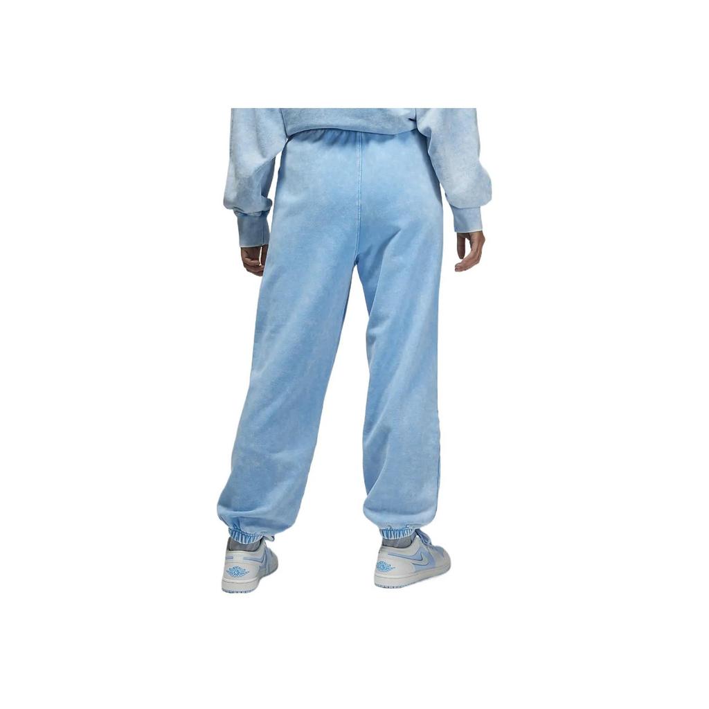 Jordan Flight Wool Logo Cuffed Solid Color Knitted Sports Pants Women bottoms Deep-Pink Blue DX3249-443