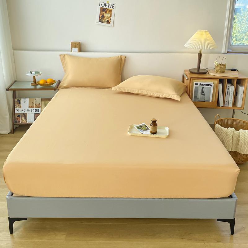 

Однотонный цельный стеганый хлопковый наматрасник пылезащитный чехол на матрас 【180*200cm+28cm】 хаки