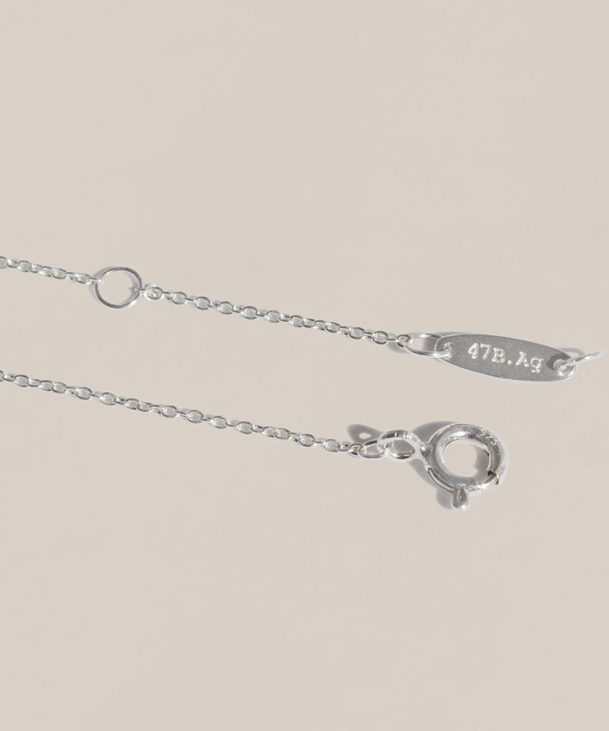 47Bag 925 Silver Open Heart Necklace Rosa