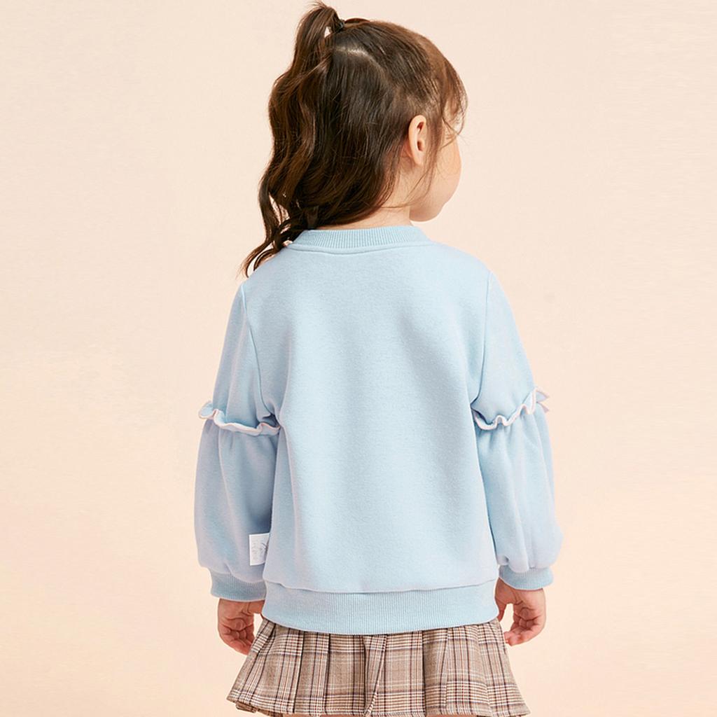 Little Rabbit Embroidery Winter Hoodies for Infants and Girls
