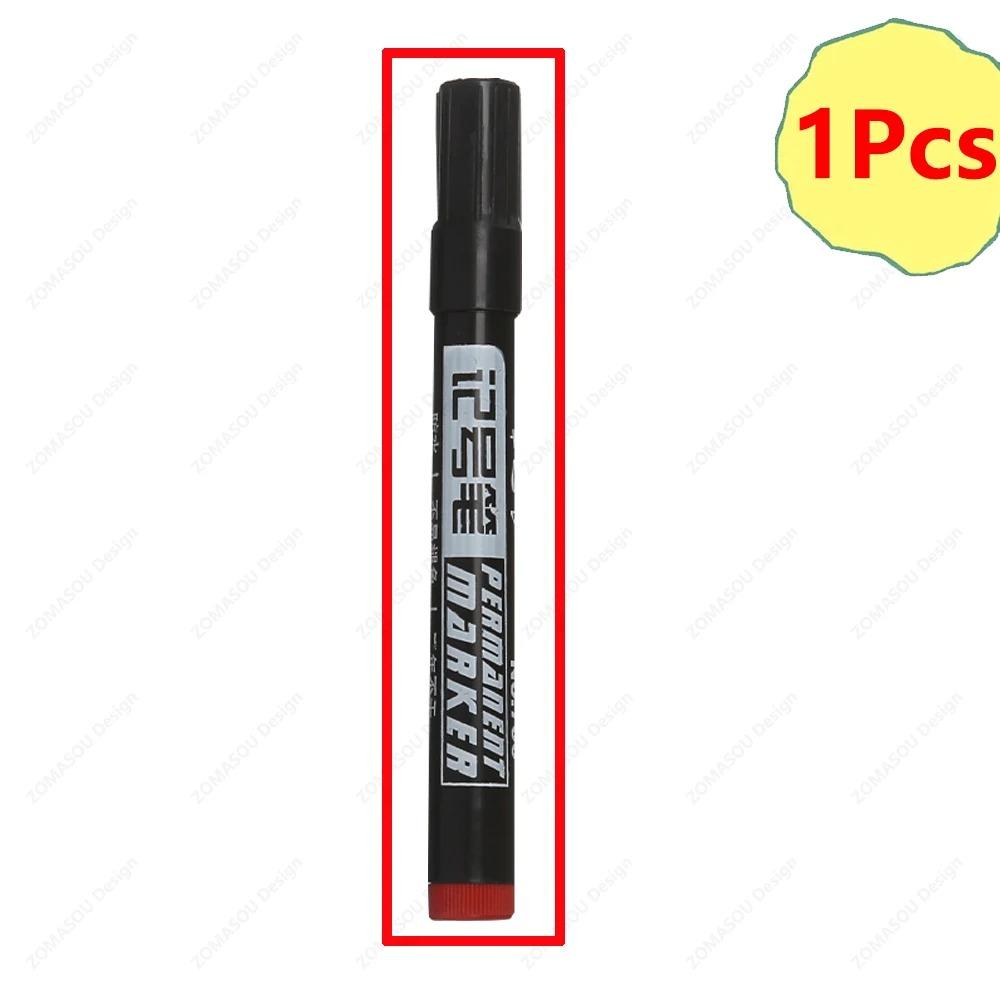 1-50Pcs Waterproof Oil-based Marker Pen Quick Dry Black Blue Red Ink Permanent for Metal Glass Stationery Art School Supply