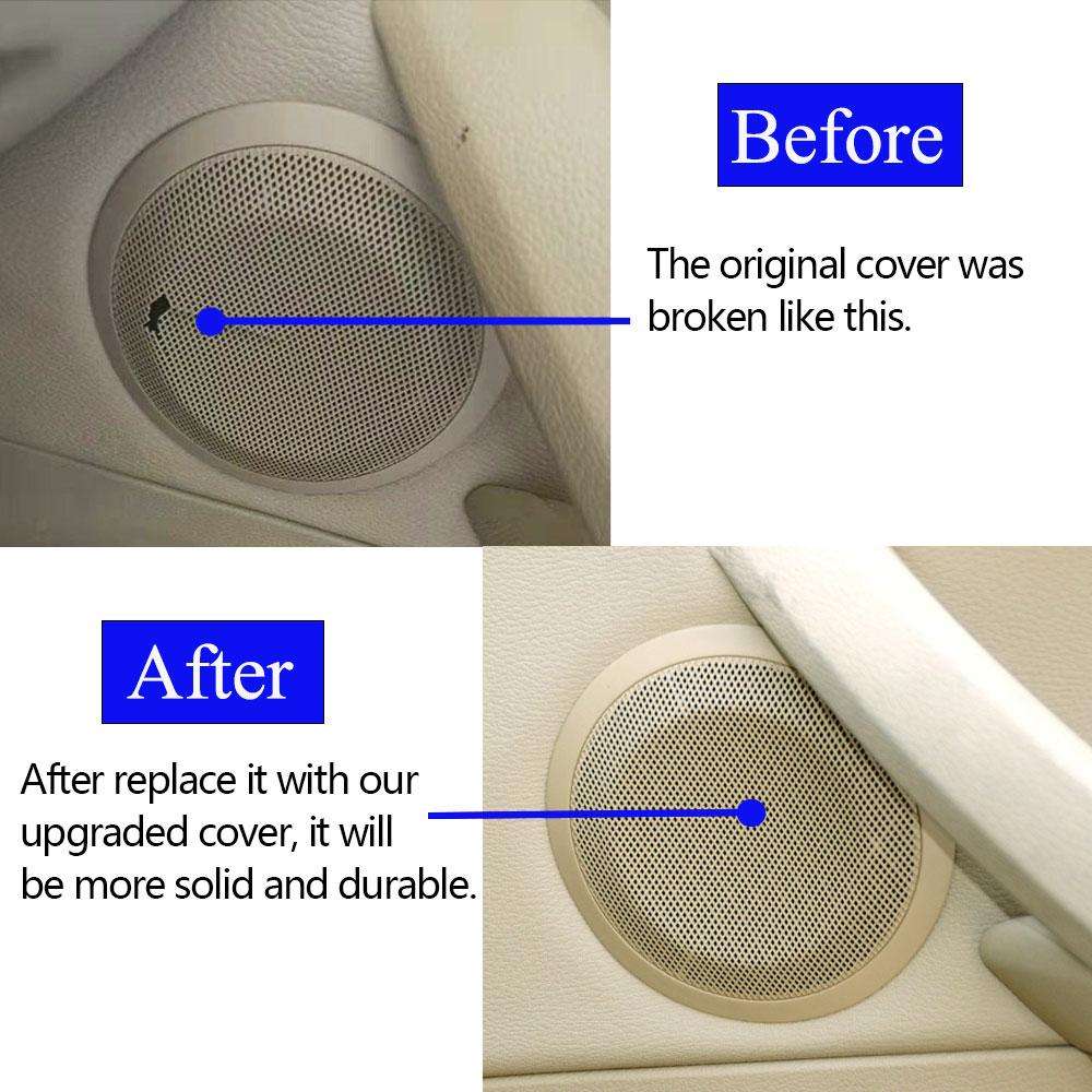 E90 E91 E84 Capac difuzor interior față ușă spate, panou audio negru de înlocuire pentru BMW Seria 3 X1 316 318 320