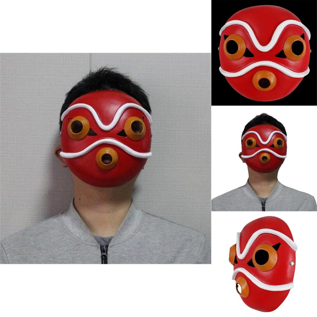Prinzessin Mononoke Kostüm Maske Harz Party Requisite für Feiertagsfeiern