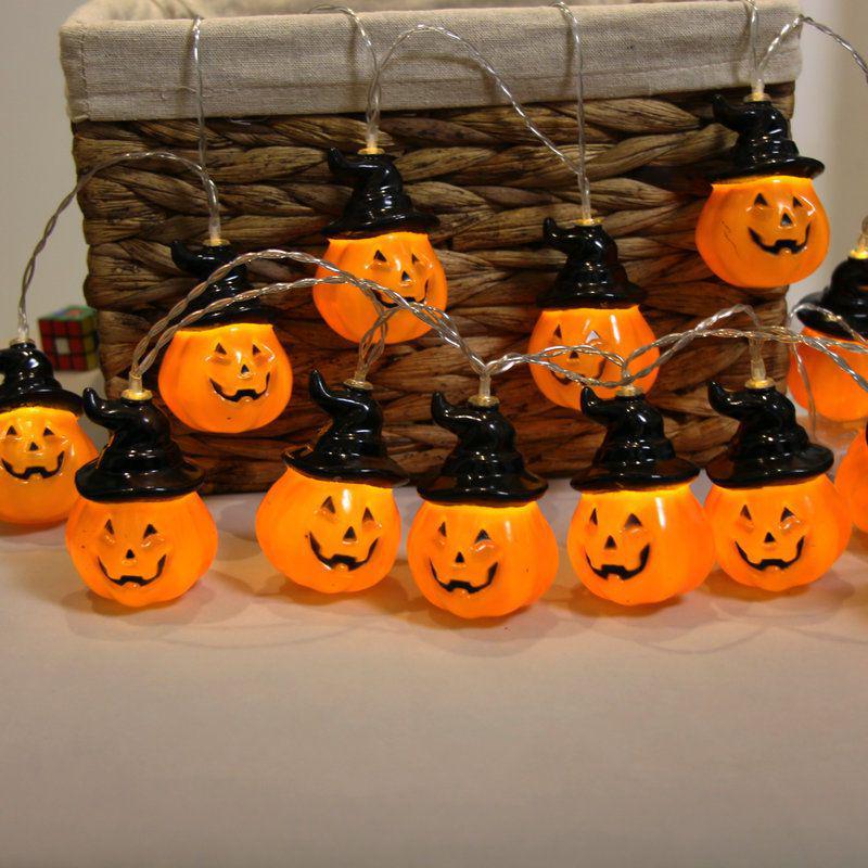 Catena di Luci LED Zucca di Halloween - Perfetta per l'Atmosfera e la Decorazione della Festa