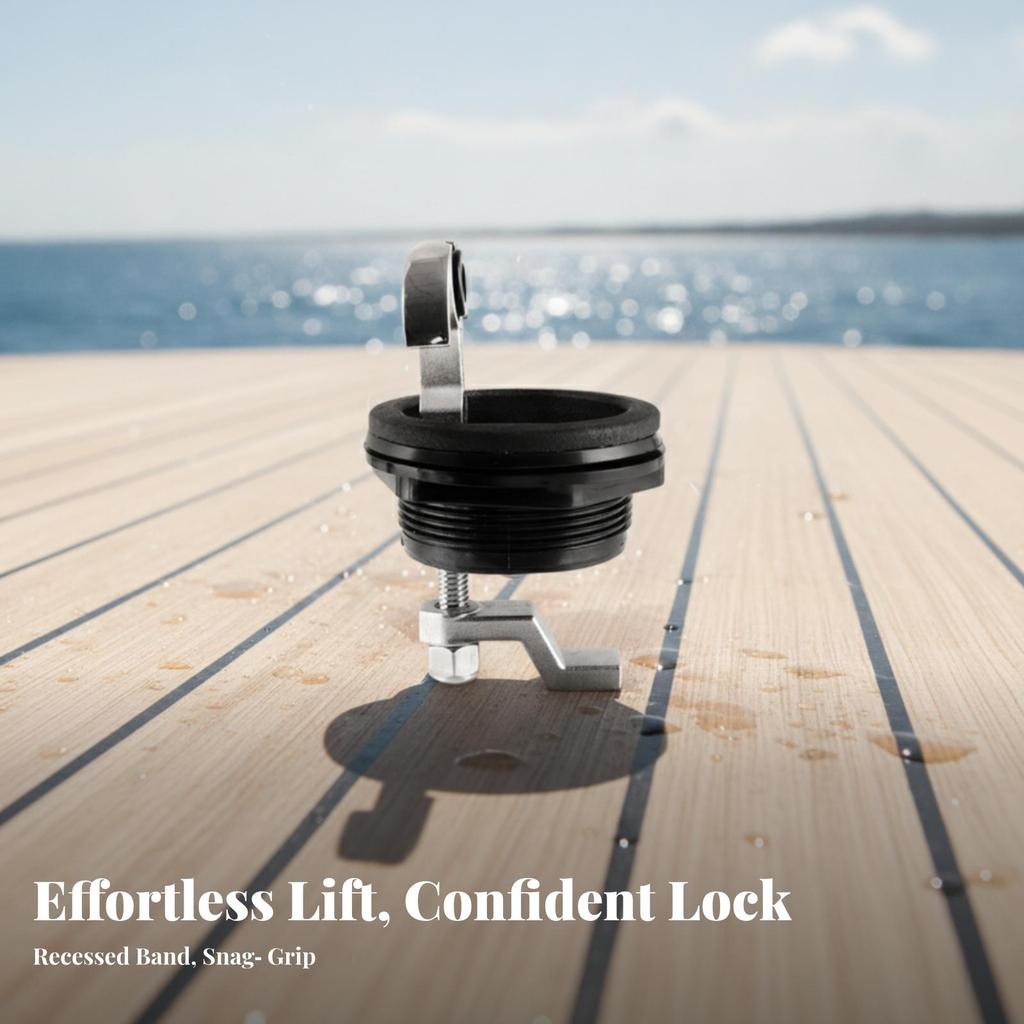 Floor Lock Buckle Easy to Operate Hardware Long-Lasting for Yachts