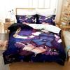 3D Anime Game Touhou Project Beding Set Print Bed Linen Set With Pilowcase Bed Soft Duvet Cover Soft Single Double Quen Super King-Sized Dimensionsd
