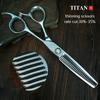 TITAN Profesionální Kadeřnictví Kadeřnické Nářadí Salon Stříhací nůžky Nůžky na vlasy Japonsko Nerezová ocel ATS314