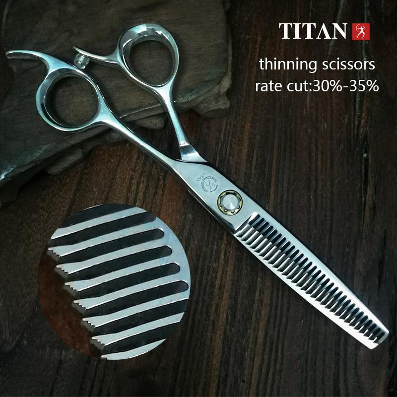 TITAN Profesionální Kadeřnictví Kadeřnické Nářadí Salon Stříhací nůžky Nůžky na vlasy Japonsko Nerezová ocel ATS314