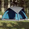 VidaXL 4-Person Cabin Camping Tent Blue Waterproof 4009453