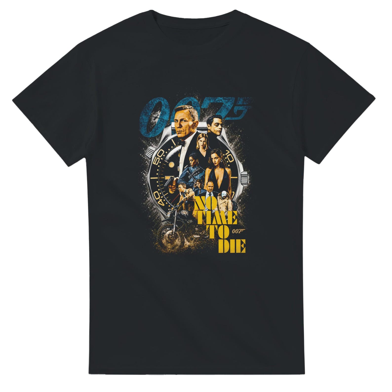 No Time to Die Shirt Halftone Heavyweight Unisex Crewneck T shirt | Gildan® 5000 XL