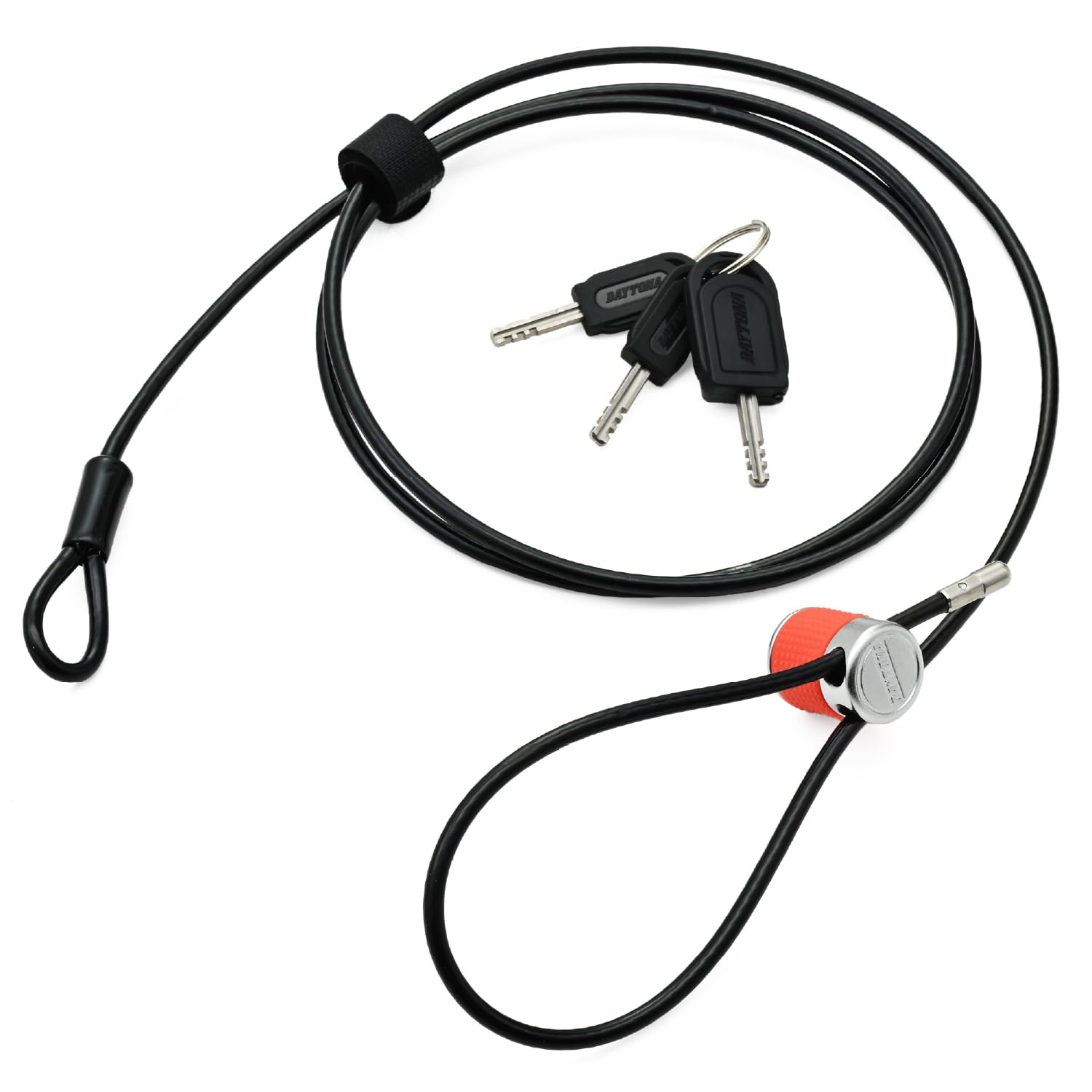

Daytona Stronger Cable for Theft Prevention Padlock with LED Light and Key Lock, 1800mm, Red, 31258, Motorcycles, Jacket/Helmet