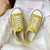Spring new simple canvas shoes female students versatile ugly cute thick baseplate shoes big head women's shoes