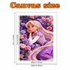 Disney Pearl Painting 5D Rapunzel Floral Rose Princess Pearl Gemstone Art Diamond Painting Kit for Adults Beginners Gift Ideas Home Decor