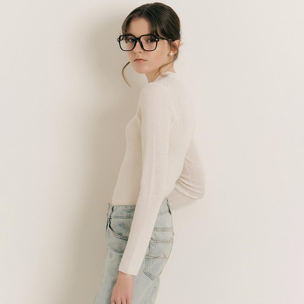 WEDNESDAY DELIGHT Wd_Classic Basic Knit_White