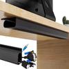 1PC Desktop Undertable Cable Rack Anti-extrusion Floor Cord Cover Self-Adhesive Durable Extension Wiring Duct Cable Protector