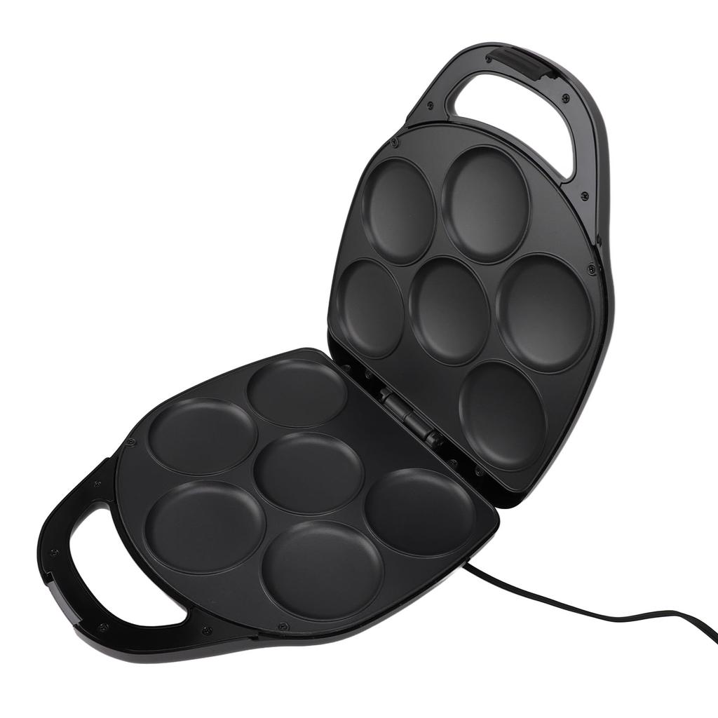 Elektryczna maszyna do robienia naleśników 1400 W, 6 gniazd, 3,5 cala, dwustronna, podgrzewana, zapobiegająca przywieraniu, inteligentna kontrola temperatury