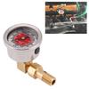Universal Fuel Pressure Liquid Filled Regulator Gauge Adapter Kit 0 100PSI Red