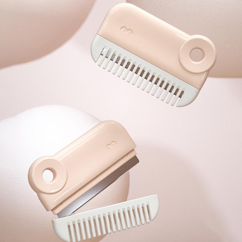 2-in-1 Babyhaarschneider Ponykamm Ausdünnungstrimmer Spliss-Schneider Kinderhaarschneidewerkzeug für Pony und Spliss