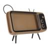 Imitation TV Shape Retro Desktop Phone Stand Desktop Lazy Phone Stand  Video Viewing