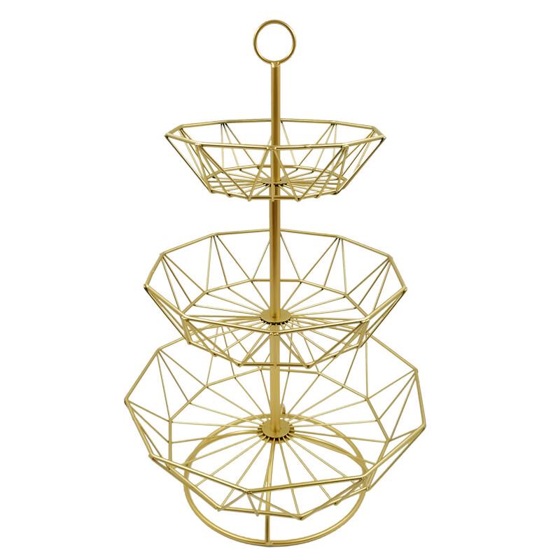 Abay Hexagonal Iron Art Fruit Basket