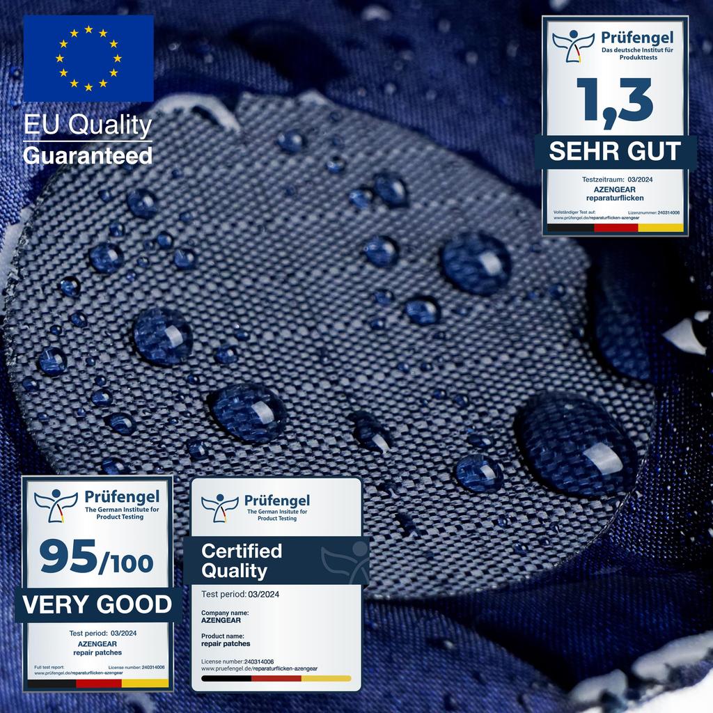 aZengear Down Jacket Repair Patches Set of 11 Pre-cut Self-Adhesive
