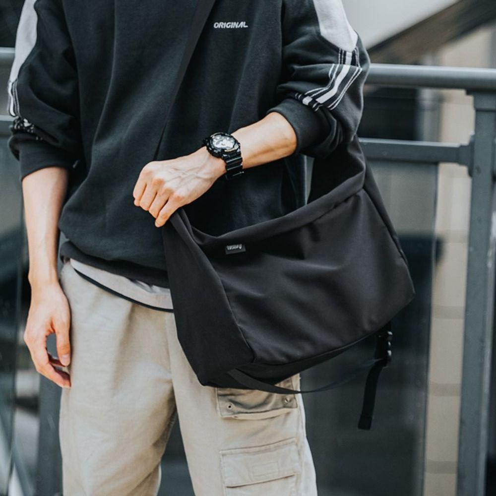 Men Oxford Messenger Bag Fashion Laptop Waterproof Travel Shoulder Bag All-Match Large Casual Tool Bag Single Bag For Male