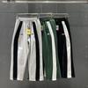 Pantaloni dritti Corteiz con toppa ricamata a lettere, patchwork, colore a contrasto, fodera in pile riflettente, Uomo Donna Inverno
