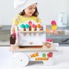 Kids Gift Wooden Play House Ice Cream Ice Cream Car Kitchen Vending Car Wooden Kitchen Toy Puzzle Set