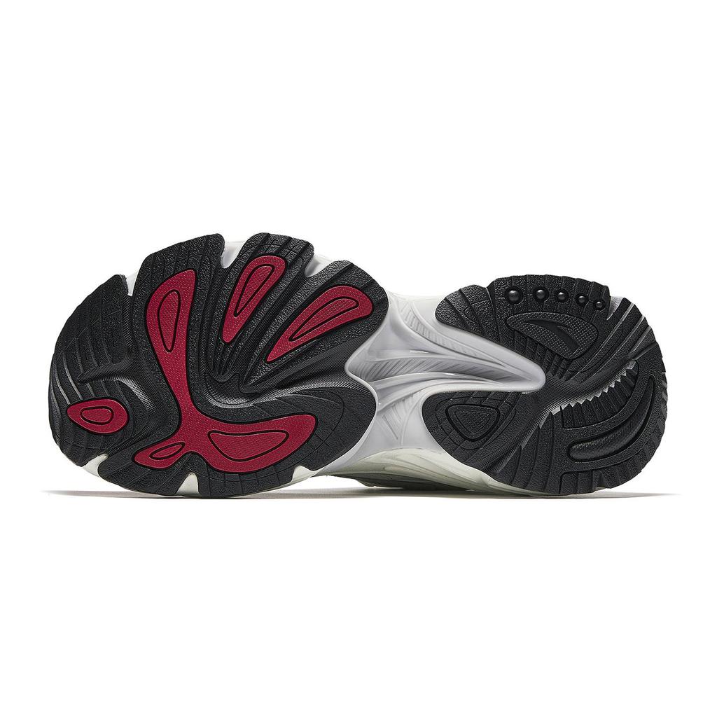 Anta Scarpe da Corsa Retro Bianco Rosso Argento Uomo 912548891-4