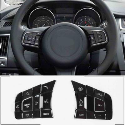 Steering Wheel Button Cover Trim Sticker For Jaguar XE XF F-PACE E-PACE F-TYPE