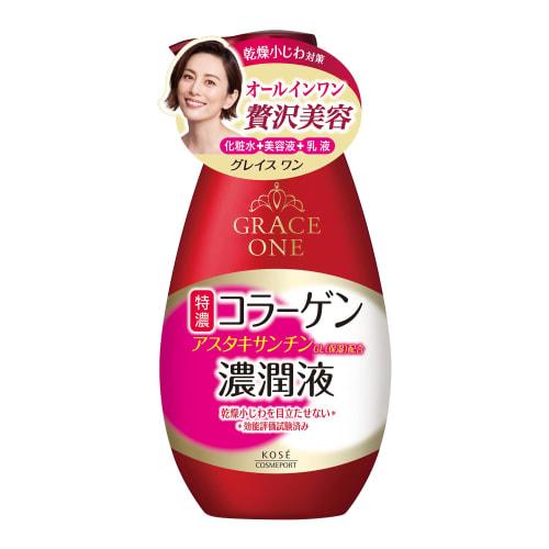 KOSE Grace One Concentrated Liquid (Moisturizing Liquid) All-in-one Cream 230ml + 1 nasal plug pack included