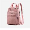Lässiger Rucksack Damen USB-Laderucksack Computertasche Große Kapazität College-Reisetasche