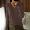 Sweaters for Women V Neck Long Sleeve Knit Pullover Womens Sweaters Oversized Sweaters for Women Fall Sweaters for Women