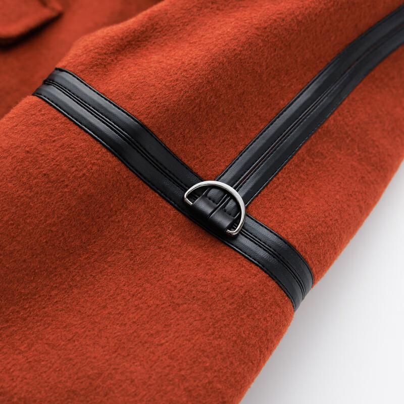 Sishui Nianhua Women's Elegant Wool Blend Overcoat