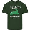 TRex Hasst Liegestütze Fitnessstudio Lustige Dinosaurier Unisex Leichtes Baumwoll-T-Shirt