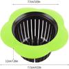 Green Plastic Sink Strainer Drain Stopper for Kitchen Bathroom Bathtub Sink Stopper Shower Drain Hair Strainer Sink Plug