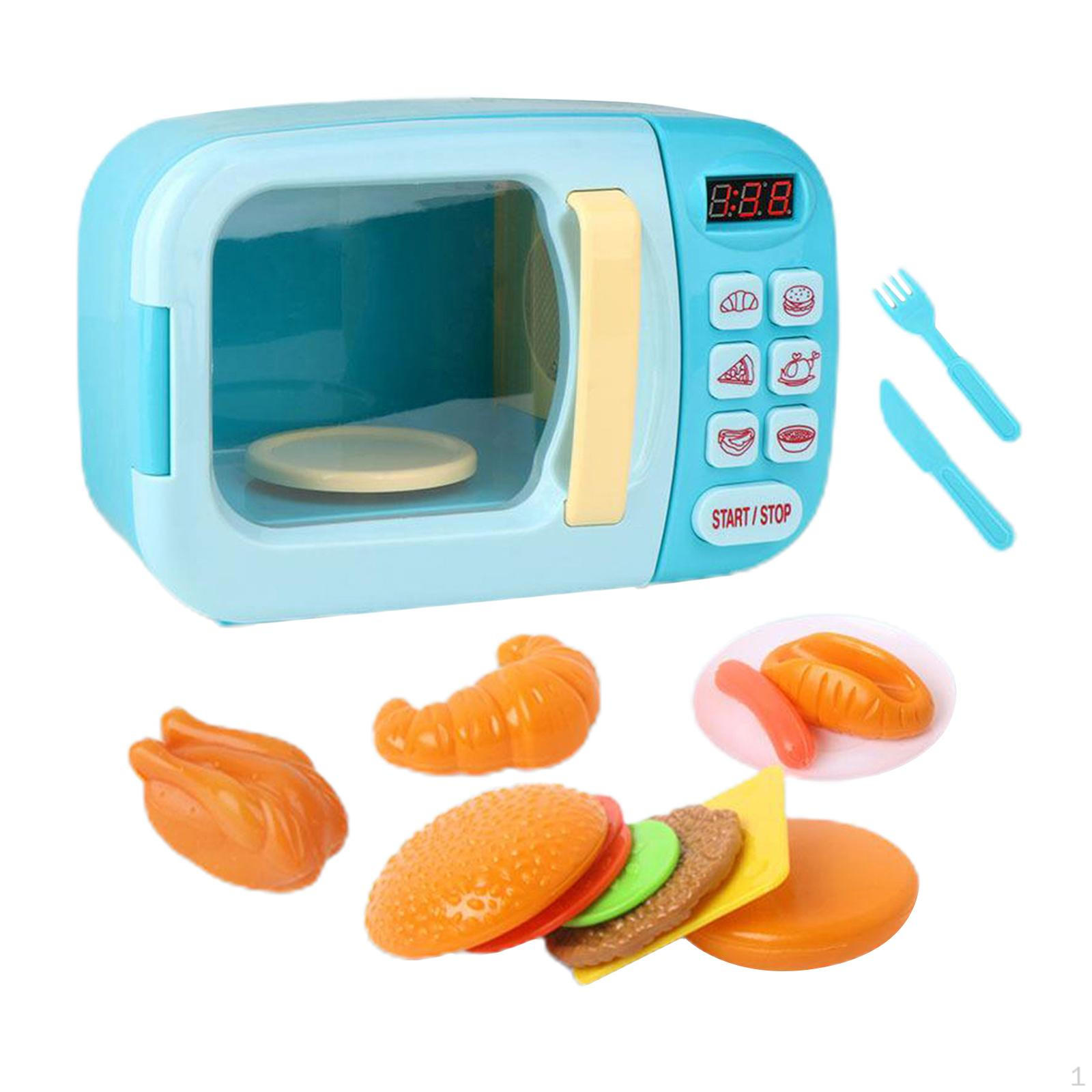 Microwave Toys Educational Electronic Oven for Blue 13pcs