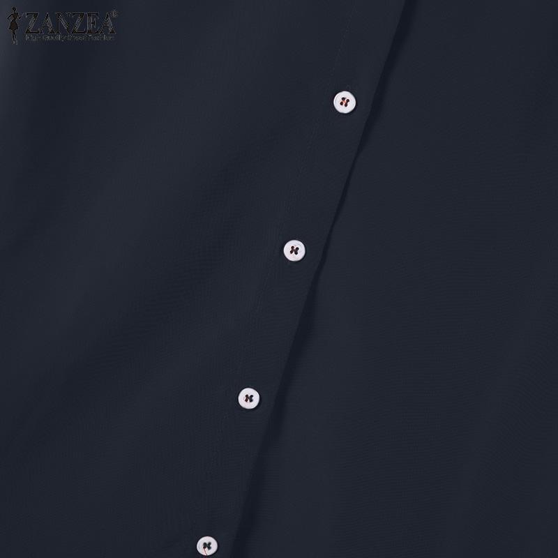 ZANZEA Dámská halenka s krátkým rukávem a kalhoty pro volný čas dvoudílné sady