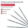 T12 Soldering Iron Tips Set - I/ILS/J02/JL02/K/KU Replacement Tips For Hakko FX951 Electric Soldering Station DIY Welding Tools