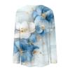 Women's Fashion Casual Long Sleeve Round Neck Floral Print Top