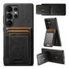 EUCAGR Card Holder Phone Case Luxury Faux Leather Stand For Samsung Galaxy S25Ultra S24Plus S23Ultra S22 Note20 Ultra Back Cover
