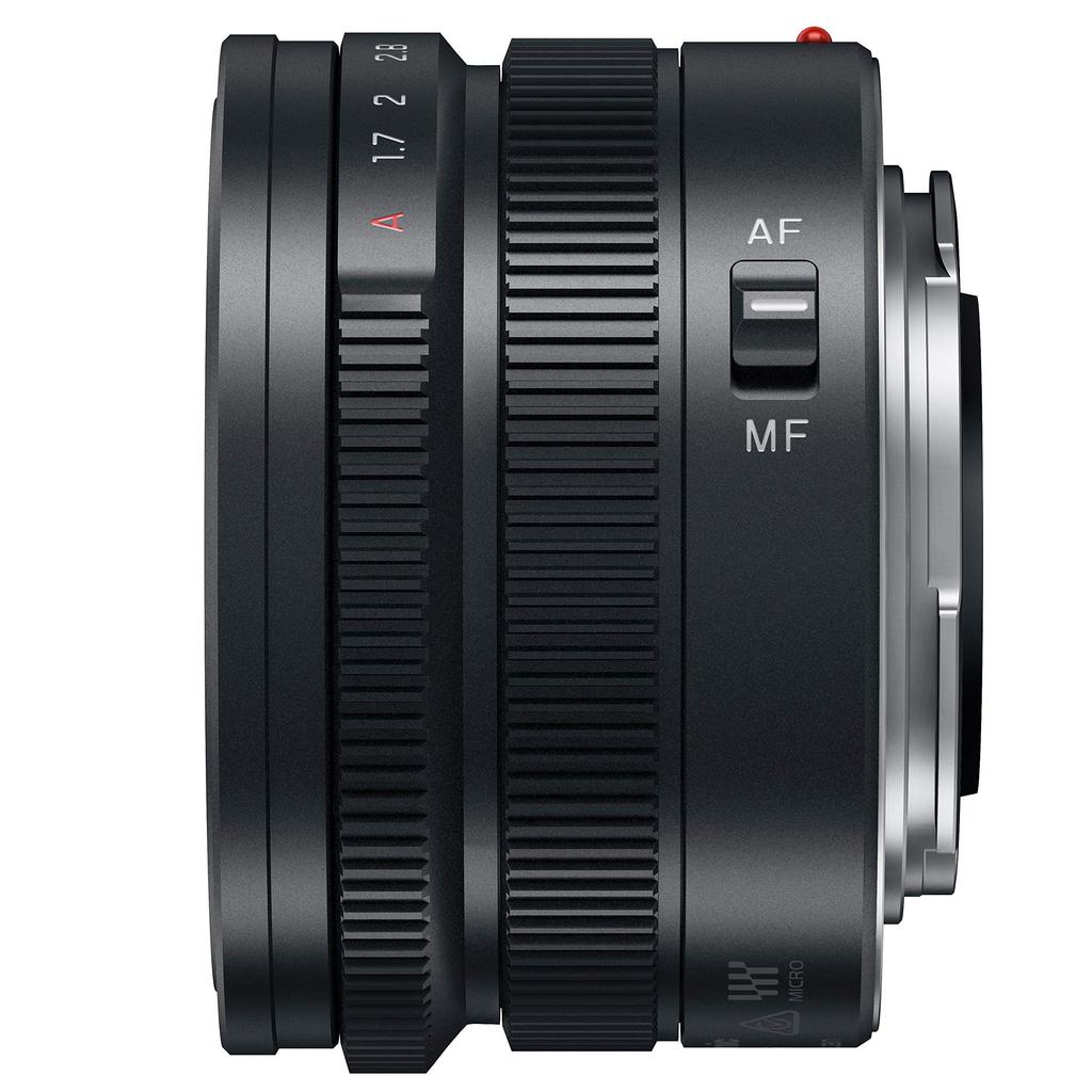 Panasonic Leica DG SUMMILUX Black Lens for Micro Four Thirds 15mm/F1.7 ASPH. Wide-Angle (H-X015-K)