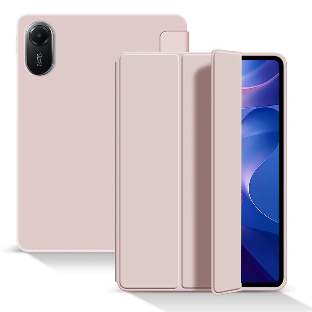 Hülle für Xiaomi Pad 5 6 7 8 Pro Redmi Pad SE 8.7 Redmi Pad 2 2025 Schlanke Dreifach-Ständer-Schutzhülle mit weicher TPU-Rückseite