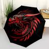 1pc Dragon Phoenix Automatic Open 8-Rib Windproof Umbrella, Travel & Commuting, Suitable for All Seasons, Lightweight Portable 147